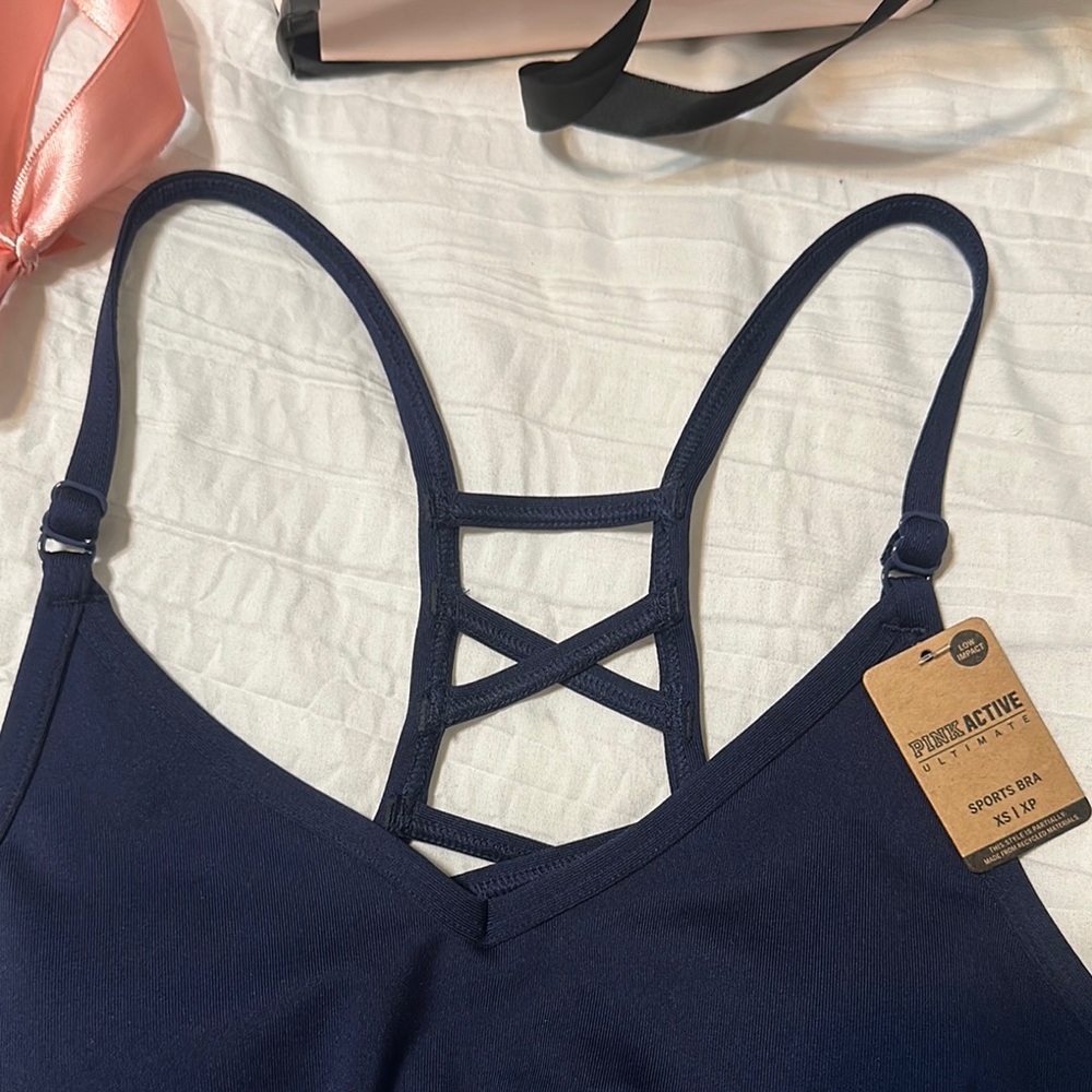 Victoria's Secret Navy Blue Sports Bra - Picture 3 of 5